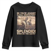 Vintage Native American Youth Sweatshirt Funny Indian Indigenous Peoples Day - Wonder Print Shop