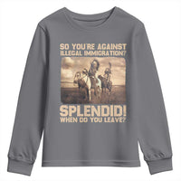 Vintage Native American Youth Sweatshirt Funny Indian Indigenous Peoples Day - Wonder Print Shop