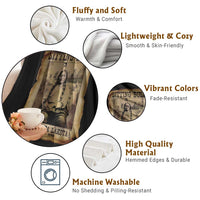 Sitting Bull Throw Blanket Native American Indian Chief Hunkpapa Lakota Sioux - Wonder Print Shop