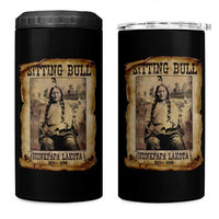 Sitting Bull 4 in 1 Can Cooler Tumbler Native American Indian Chief Hunkpapa Lakota Sioux - Wonder Print Shop