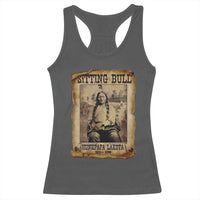 Sitting Bull Racerback Tank Top Native American Indian Chief Hunkpapa Lakota Sioux - Wonder Print Shop