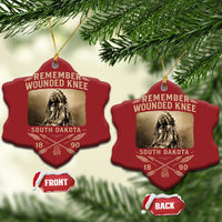 Remember Wounded Knee Christmas Ornament Spotted Elk Lakota Sioux Native American History - Wonder Print Shop