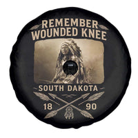 Remember Wounded Knee Spare Tire Cover Spotted Elk Lakota Sioux Native American History - Wonder Print Shop