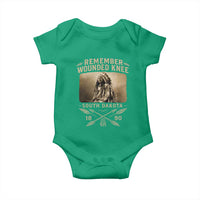 Remember Wounded Knee Baby Onesie Spotted Elk Lakota Sioux Native American History - Wonder Print Shop