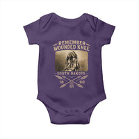 Remember Wounded Knee Baby Onesie Spotted Elk Lakota Sioux Native American History - Wonder Print Shop