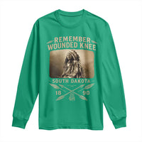 Remember Wounded Knee Long Sleeve Shirt Spotted Elk Lakota Sioux Native American History - Wonder Print Shop