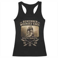 Remember Wounded Knee Racerback Tank Top Spotted Elk Lakota Sioux Native American History - Wonder Print Shop