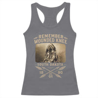 Remember Wounded Knee Racerback Tank Top Spotted Elk Lakota Sioux Native American History - Wonder Print Shop