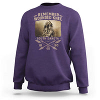 Remember Wounded Knee Sweatshirt Spotted Elk Lakota Sioux Native American History - Wonder Print Shop