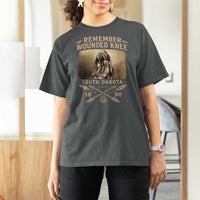 Remember Wounded Knee T Shirt For Women Spotted Elk Lakota Sioux Native American History - Wonder Print Shop