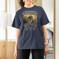 Remember Wounded Knee T Shirt For Women Spotted Elk Lakota Sioux Native American History - Wonder Print Shop