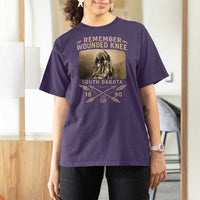 Remember Wounded Knee T Shirt For Women Spotted Elk Lakota Sioux Native American History - Wonder Print Shop