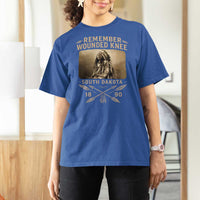 Remember Wounded Knee T Shirt For Women Spotted Elk Lakota Sioux Native American History - Wonder Print Shop