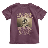 Remember Wounded Knee Toddler T Shirt Spotted Elk Lakota Sioux Native American History - Wonder Print Shop