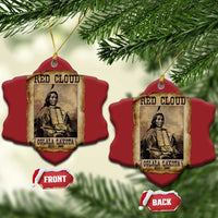 Red Cloud Christmas Ornament Oglala Lakota Sioux Native American Chief Warrior History - Wonder Print Shop