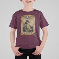 Red Cloud T Shirt For Kid Oglala Lakota Sioux Native American Chief Warrior History - Wonder Print Shop