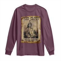 Red Cloud Long Sleeve Shirt Oglala Lakota Sioux Native American Chief Warrior History - Wonder Print Shop