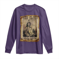 Red Cloud Long Sleeve Shirt Oglala Lakota Sioux Native American Chief Warrior History - Wonder Print Shop