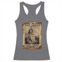 Red Cloud Racerback Tank Top Oglala Lakota Sioux Native American Chief Warrior History - Wonder Print Shop