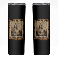 Red Cloud Skinny Tumbler Oglala Lakota Sioux Native American Chief Warrior History - Wonder Print Shop