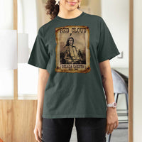 Red Cloud T Shirt For Women Oglala Lakota Sioux Native American Chief Warrior History - Wonder Print Shop