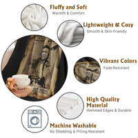 Chief Joseph Throw Blanket Wallowa Nez Perce Native American Leader History - Wonder Print Shop