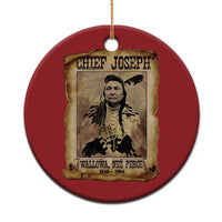 Chief Joseph Christmas Ornament Wallowa Nez Perce Native American Leader History - Wonder Print Shop
