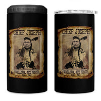 Chief Joseph 4 in 1 Can Cooler Tumbler Wallowa Nez Perce Native American Leader History - Wonder Print Shop