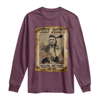 Chief Joseph Long Sleeve Shirt Wallowa Nez Perce Native American Leader History - Wonder Print Shop