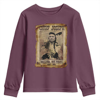 Chief Joseph Youth Sweatshirt Wallowa Nez Perce Native American Leader History - Wonder Print Shop