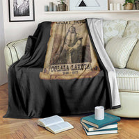 Crazy Horse Throw Blanket Legendary Oglala Sioux Lakota Leader Native American Indian - Wonder Print Shop