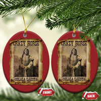 Crazy Horse Christmas Ornament Legendary Oglala Sioux Lakota Leader Native American Indian - Wonder Print Shop