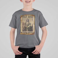 Crazy Horse T Shirt For Kid Legendary Oglala Sioux Lakota Leader Native American Indian - Wonder Print Shop