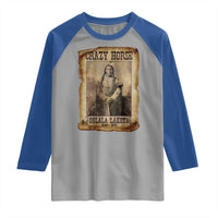 Crazy Horse Raglan Shirt Legendary Oglala Sioux Lakota Leader Native American Indian - Wonder Print Shop