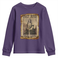 Crazy Horse Youth Sweatshirt Legendary Oglala Sioux Lakota Leader Native American Indian - Wonder Print Shop