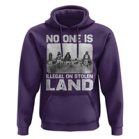 No One Is Illegal On Stolen Land Hoodie Native Tribe Indigenous People - Wonder Print Shop