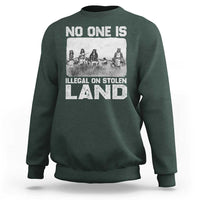 No One Is Illegal On Stolen Land Sweatshirt Native Tribe Indigenous People - Wonder Print Shop