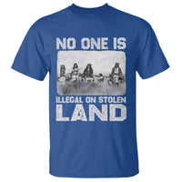 No One Is Illegal On Stolen Land T Shirt Native Tribe Indigenous People - Wonder Print Shop