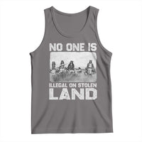 No One Is Illegal On Stolen Land Tank Top Native Tribe Indigenous People - Wonder Print Shop