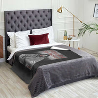 Stop MMIW Throw Blanket I Wear Red For My Sister Native American - Wonder Print Shop