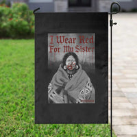 Stop MMIW Garden Flag I Wear Red For My Sister Native American - Wonder Print Shop