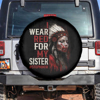 MMIW Spare Tire Cover I Wear Red For My Sister Native American Stop MMIW - Wonder Print Shop