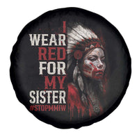 MMIW Spare Tire Cover I Wear Red For My Sister Native American Stop MMIW - Wonder Print Shop