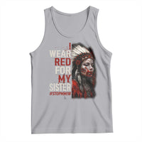 MMIW Tank Top I Wear Red For My Sister Native American Stop MMIW - Wonder Print Shop