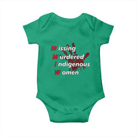 MMIW Baby Onesie Missing Murdered Indigenous Women Red Hand - Wonder Print Shop