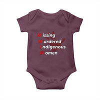 MMIW Baby Onesie Missing Murdered Indigenous Women Red Hand - Wonder Print Shop
