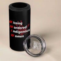 MMIW 4 in 1 Can Cooler Tumbler Missing Murdered Indigenous Women Red Hand - Wonder Print Shop