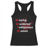 MMIW Racerback Tank Top Missing Murdered Indigenous Women Red Hand - Wonder Print Shop