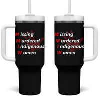 MMIW Tumbler With Handle Missing Murdered Indigenous Women Red Hand - Wonder Print Shop