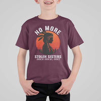 MMIW No More Stolen Sisters T Shirt For Kid American Native Indigenous Woman - Wonder Print Shop